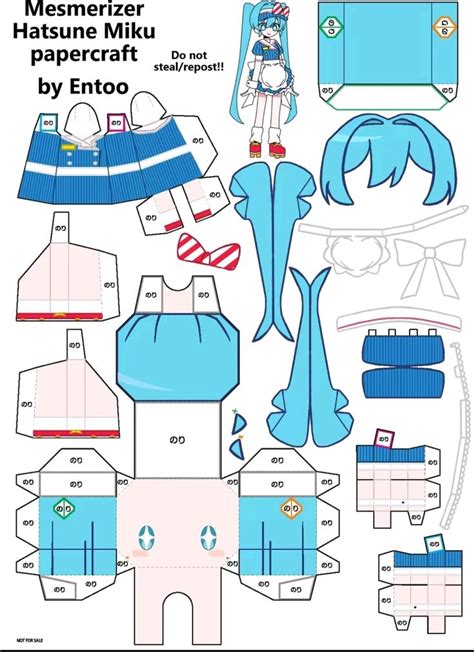 Mesmerizer Miku By Entoo In 2024 Hatsune Miku Paper Doll Template Paper Dolls Diy