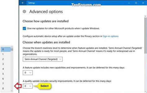 Windows Update Defer Feature And Quality Updates In Windows 10