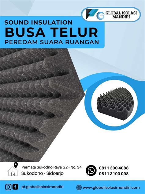 Busa Peredam Telur Cm Pertama Di Bali Rockwool Bali Insulation