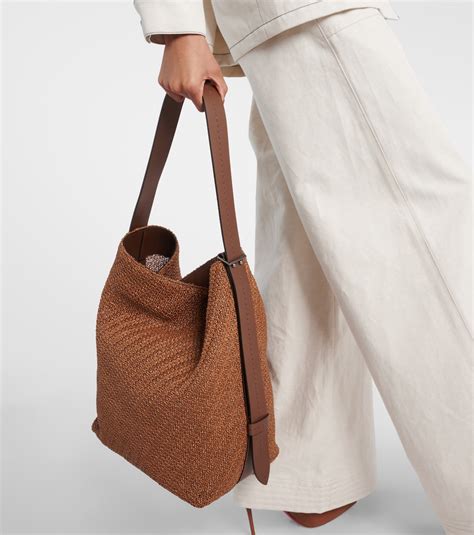 Archetipo Large Crochet Tote Bag In Brown Max Mara Mytheresa