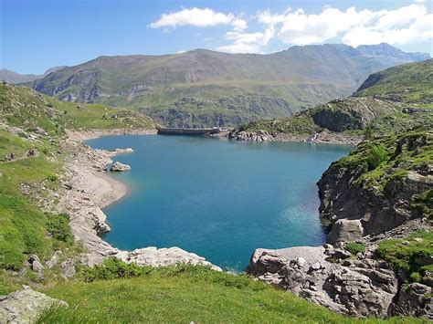 Photo Lac Et Barrage Des Gloriettes Au Retour Du Cirque D Estaub Aout