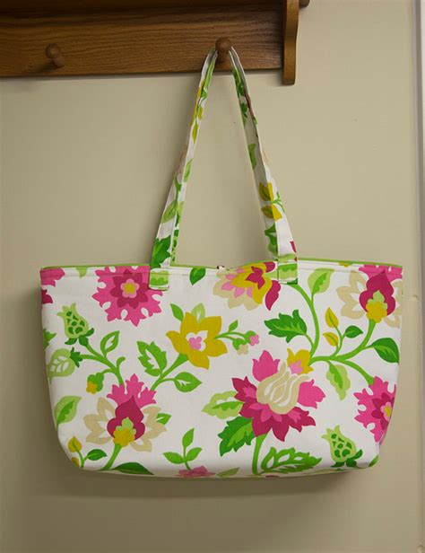 Pretty Handmade Tote Bag Or Big Purse Etsy