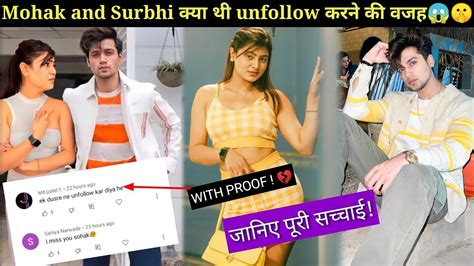 Mohak Narang And Surbhi Rathore Unfollow Mohak