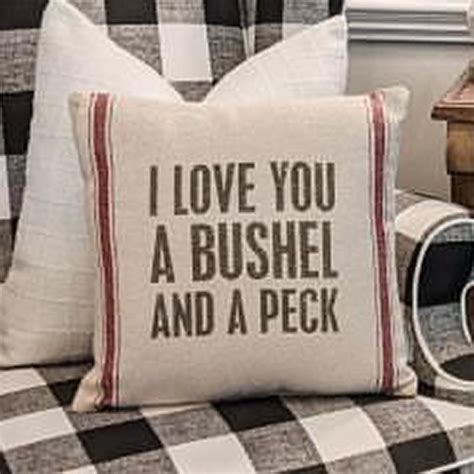 Bushel and A Peck Pillow Antique Farmhouse