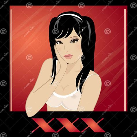 Beautiful Girl In Lingerie Stock Vector Illustration Of Lingerie