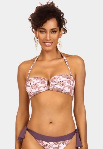 Bandeau Biustonosz G Ra Od Bikini Typu Szarfa We Wz R Paisley Fg