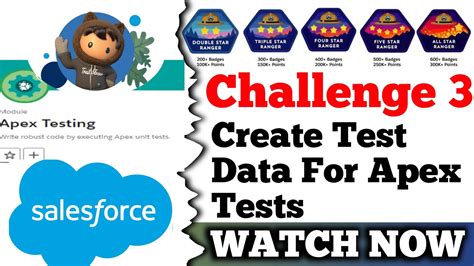 Create Test Data For Apex Tests Apex Testing Salesforce