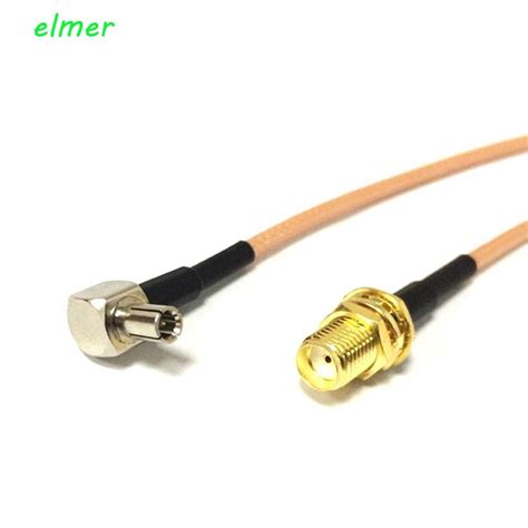 Elmer Ts9 Male To Sma Female 1pc Connector Coaxial Cable Coax Pigtail