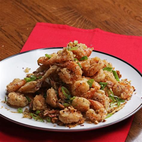 Chinese Salt And Pepper Shrimp China Sichuan Food