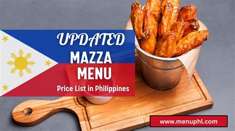 MAZZA MENU PHILIPPINES & UPDATED PRICES 2024