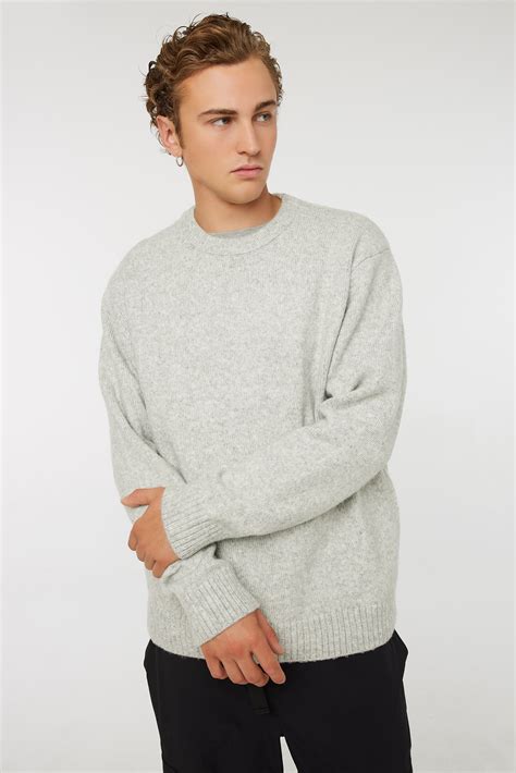 Grey Crew Neck Sweater Ardene