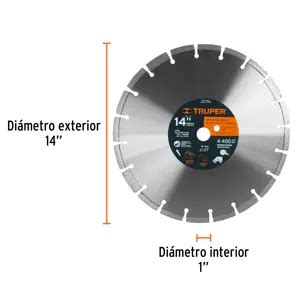 12548 DID 3140C TRUPER Truper Disco De Diamante De 14 X 2 8 Mm Corte