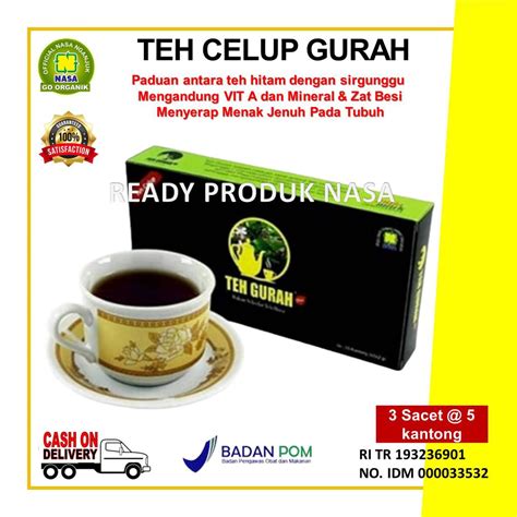 Jual TEH GURAH NASA Herbal Alami Minuman Teh Gurah Shopee Indonesia