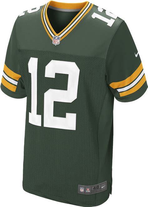 Download Nike Nfl Green Bay Packers Men S Football Home Elite Packers Elite Jersey Png Image