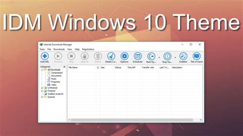 Idm Windows 10 Theme Download And Install Youtube