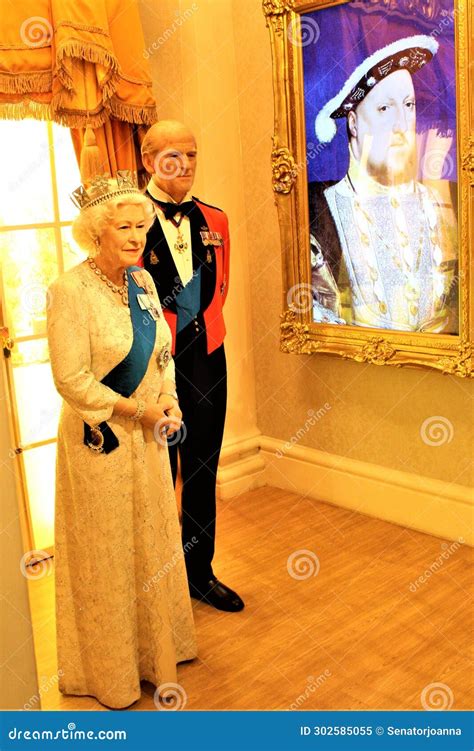 London United Kingdom December 2023 Wax Figures Of British Royal