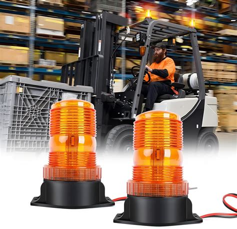 Amazon COLIGHT 2 PCS Beacon Lights 30 LED Amber Forklift Beacon