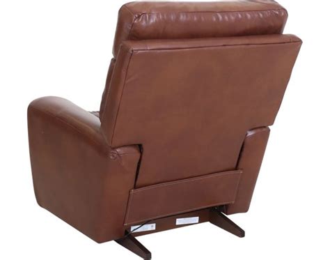 La Z Boy Soren Brown Leather Power Headrest Rocker Recliner Homemakers