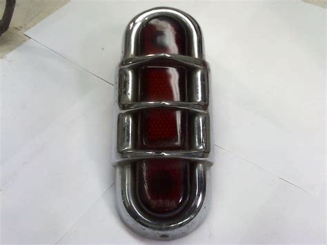 Vintage Studebaker Glass Tail Light With Trim Bezel C A Tail