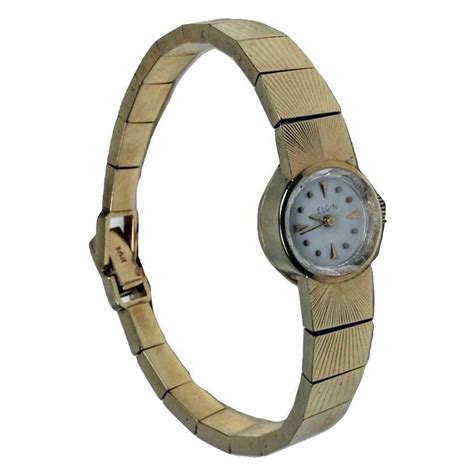 14k Art Deco Gold Ladies Elgin Wrist Watch | RI Antiques Mall