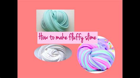 How To Make Fluffy Slime Youtube