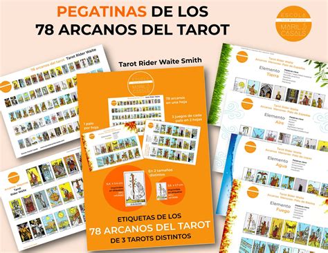 Pegatinas 78 Arcanos del Tarot Escola Mariló Casals