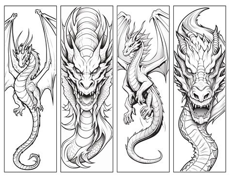 Dragon Bookmark: Free Printable Bookmarks