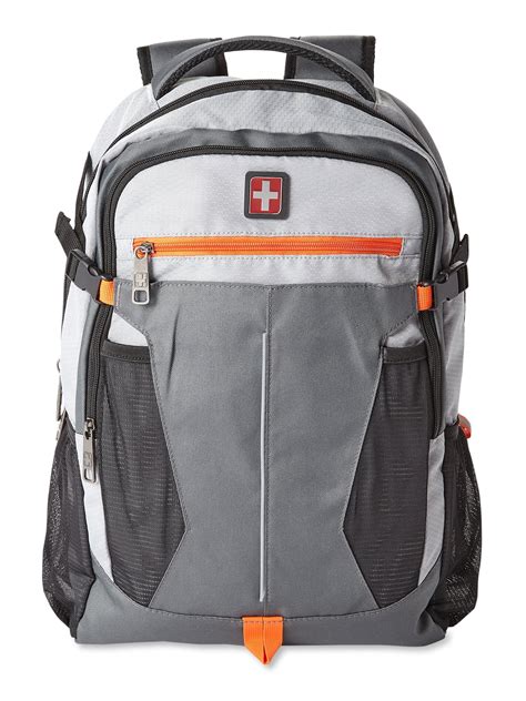 Swiss Tech Unisex Adult Banded Backpack Grey Orange