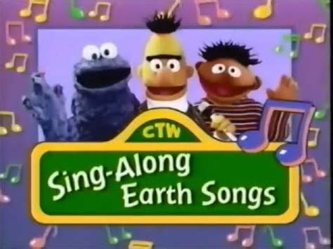 Sesame Songs Home Video Sing Along Earth Songs Sony Wonder Version