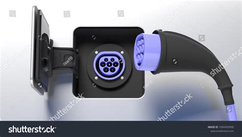 type  electric vehicle charging socket images stock