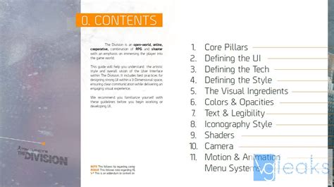 How To Play My Game By Ubisoft The Division User Interface Style Guide