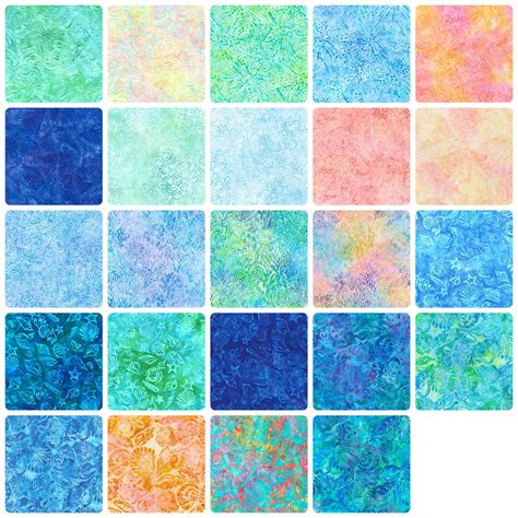 Artisan Batiks Seashore Fat Quarter 24pcbundle By Robert Etsy