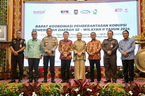 Pj Gubernur Sumsel Buka Rakor Program Pemberantasan Korupsi Wilayah Ii