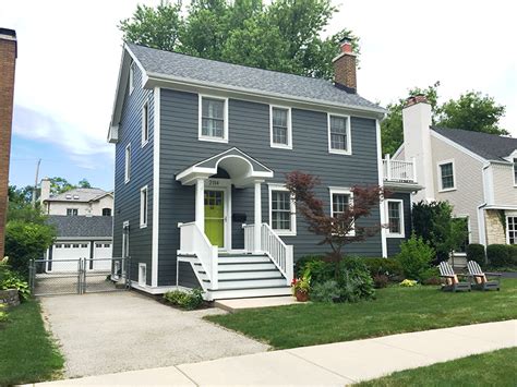 Tudor Style Home James Hardiepanel Vertical Siding Il