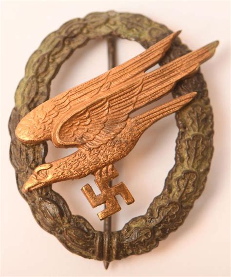 Regimentals GERMAN WWII PARATROOPER BADGE TYPE K BY ASSMANN