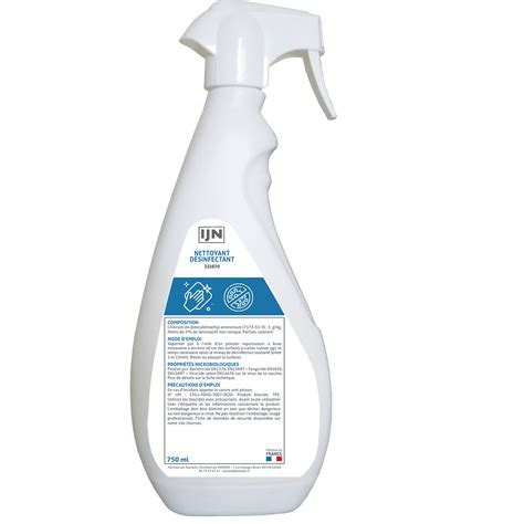 Détergent désinfectant IJN pulvérisateur de 750ml PAREDES