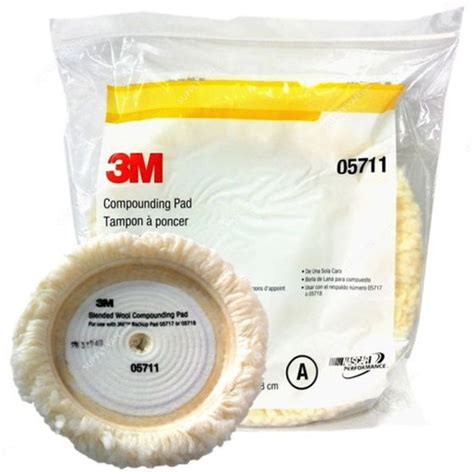 3M Wool Compounding Pad 05711 9 Inch White OCEAN PEARL SHIPS