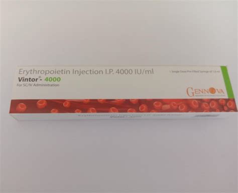 Vintor Iu Erythropoietin Injection Ml Treatment Kidney At