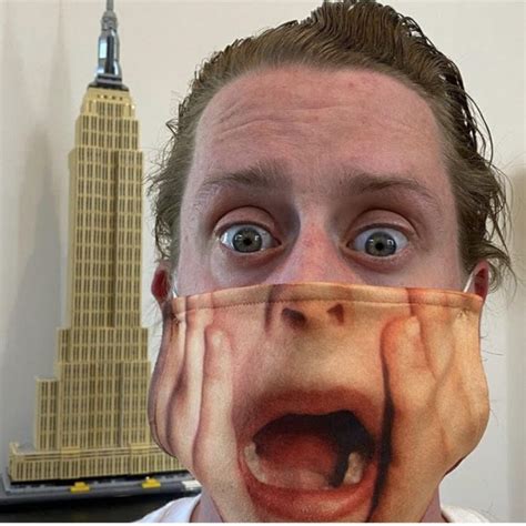 Macaulay Culkin Recreates Iconic Home Alone Moment Wearing A Face Mask