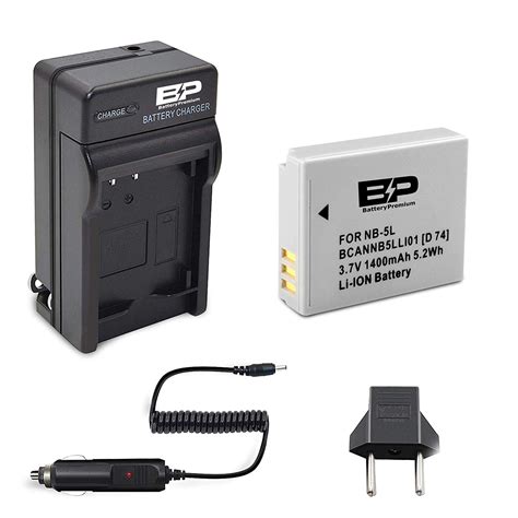 Bp Battery And Charger For Canon Nb 5l And Powershot S110 Sd790 Is Sd800 Is Sd850 Is Sd880 Is