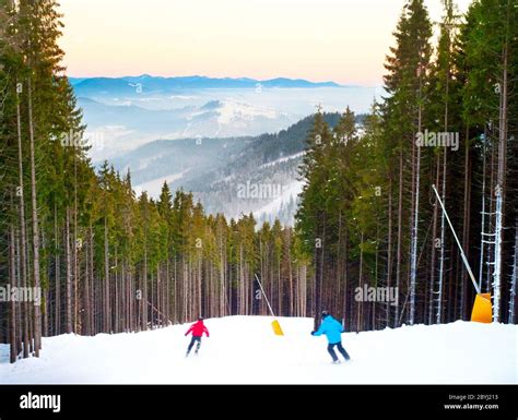 Bukovel Ski Resort Stock Photo Alamy