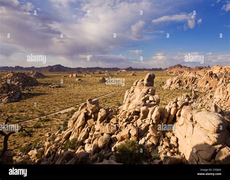 Strange gneiss rock formations in the Mojave desert landscape - Mojave ...