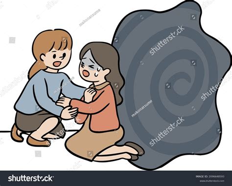 Illustration Of Women Helping Each Other Royalty Free Stock Vector 2096648593