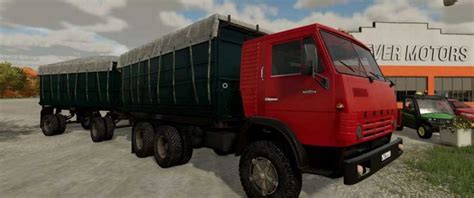 FS22 KAMAZ 5320 Trailer GKB v 1 0 0 0 Trucks Mod für Farming