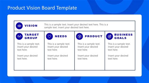 Product Vision Editable Table Slide Slidemodel