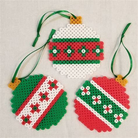 Perler Ornaments Diy Perler Bead Crafts Christmas Perler Beads Perler Bead Ornaments Pattern