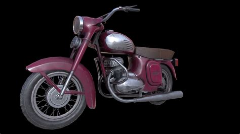 Java 250 motorcycle 3D asset low-poly | CGTrader