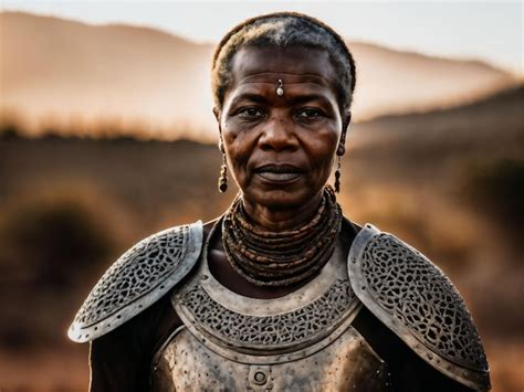 Premium AI Image Photo Of Strong Ancient Senior Black Female Warrior