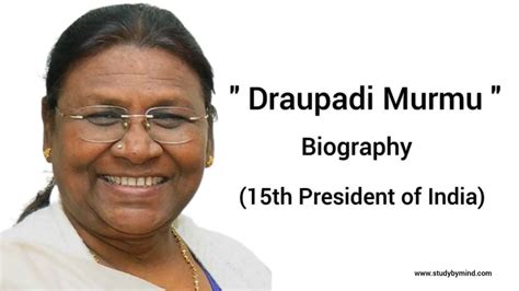 Draupadi Murmu biography ( 15th President of India)