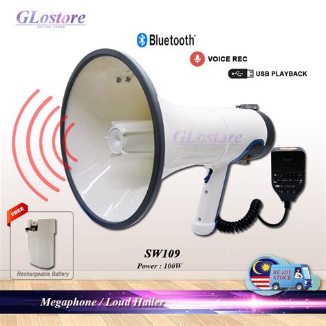 Handheld Megaphone W Sw With Rechargeable Battery Rechargeable